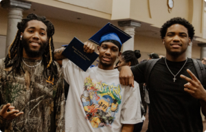 Student at their graduation ceremony