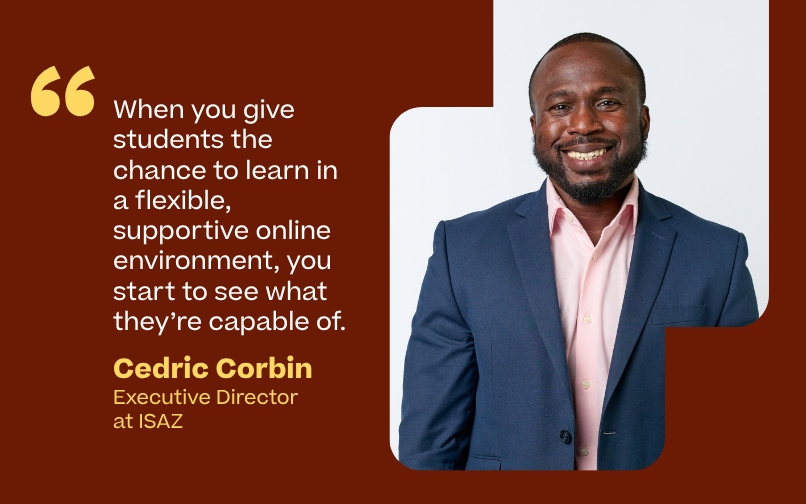 Cedric Corbin, Executive Director at Insight Academy of Arizona.