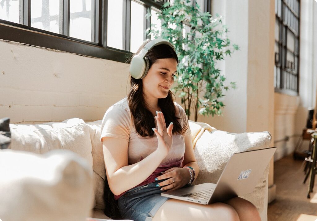 Girl studying